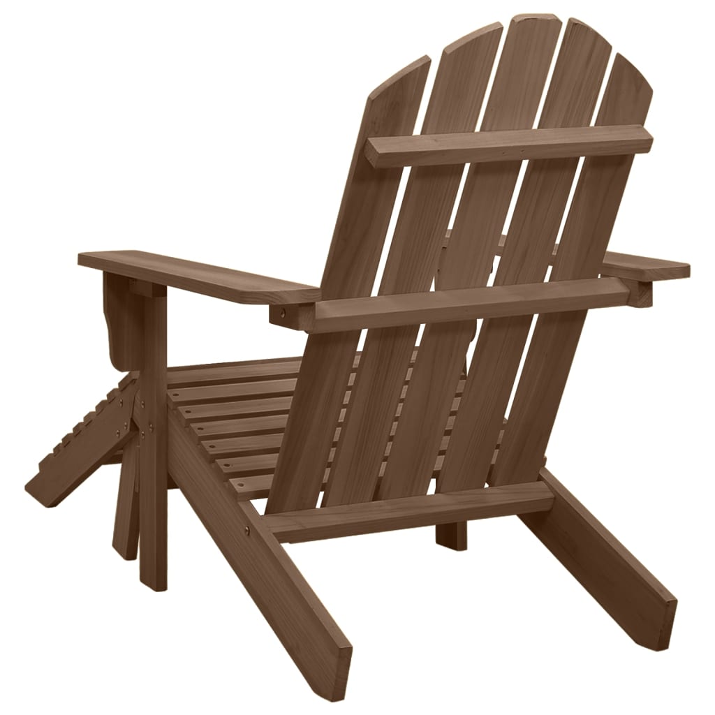 Chaise De Jardin Avec Pouf Bois