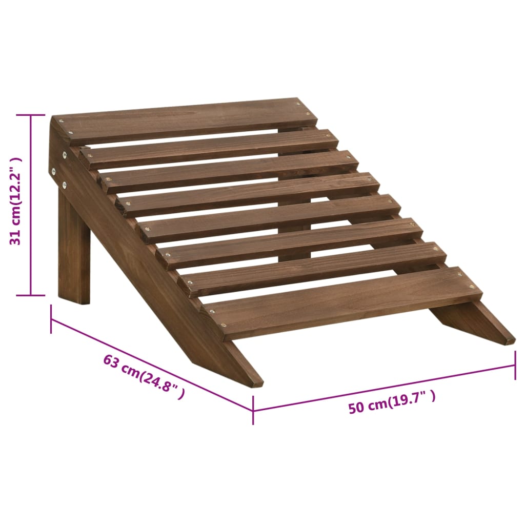 Chaise De Jardin Avec Pouf Bois
