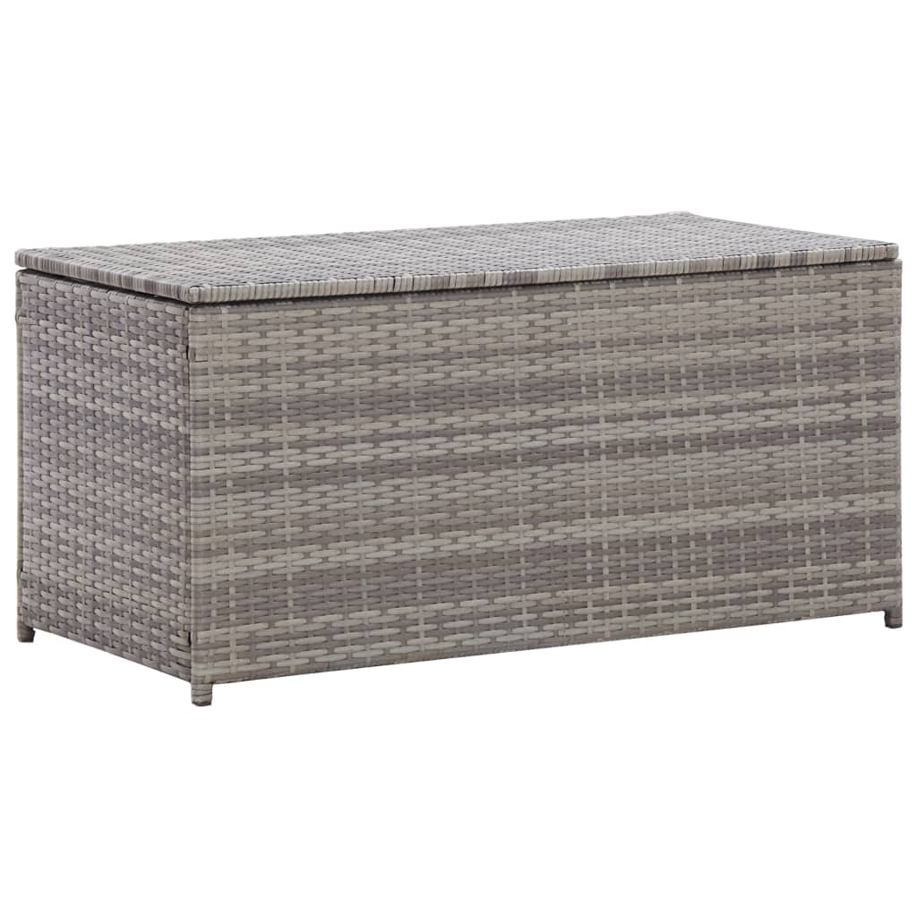 Boîte De Rangement De Jardin Mélange Beige 291L Résine Tressée