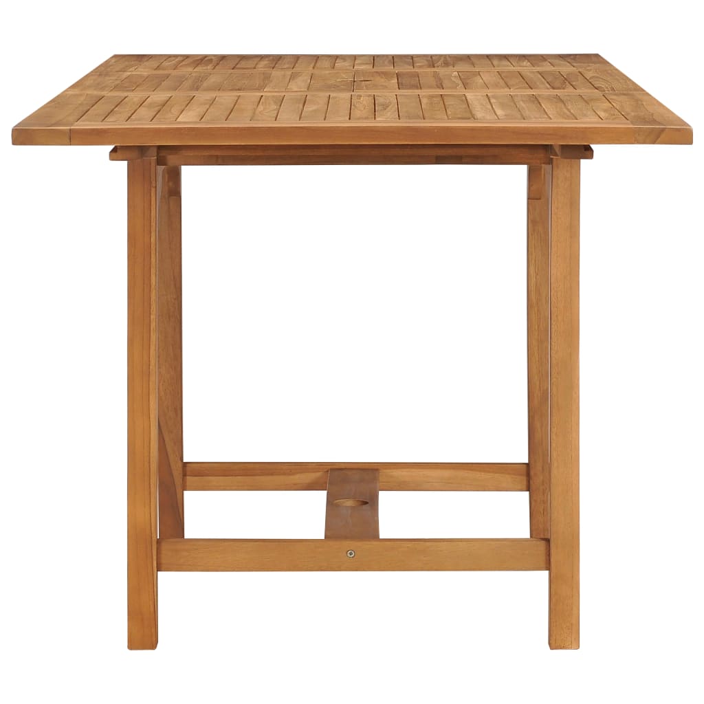 Table Extensible De Jardin (110-160)X80X75 Cm Teck Solide