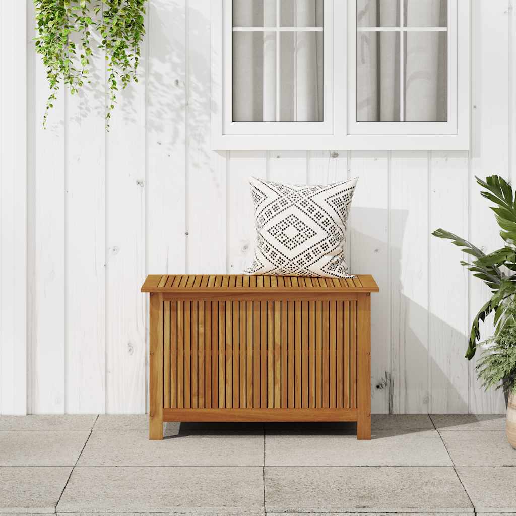 Boîte De Rangement De Jardin Bois D'acacia Solide