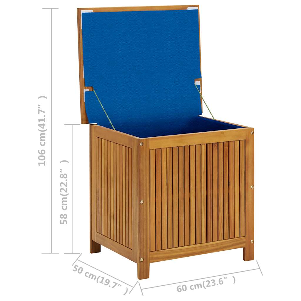 Boîte De Rangement De Jardin Bois D'acacia Solide