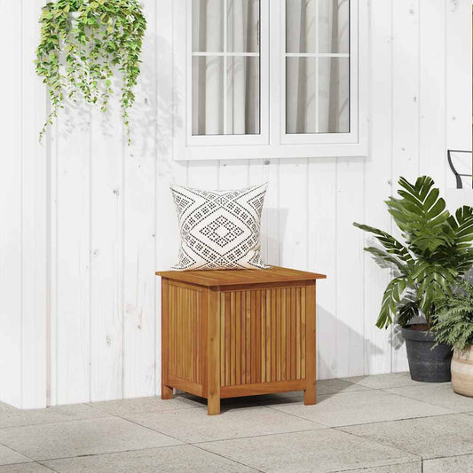 Boîte De Rangement De Jardin Bois D'acacia Solide