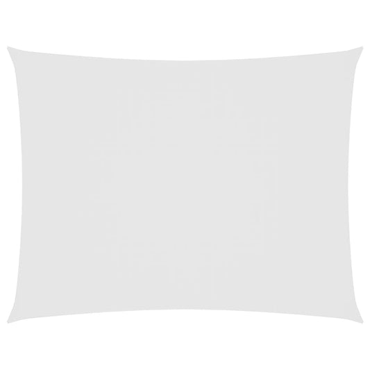 Voile De Parasol Tissu Oxford Rectangulaire Blanc