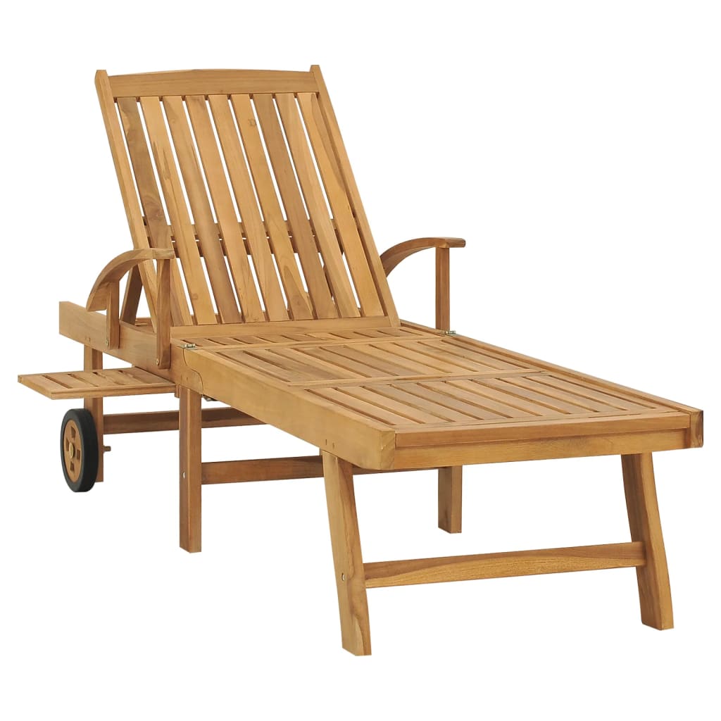Chaise Longue Bois De Teck Solide