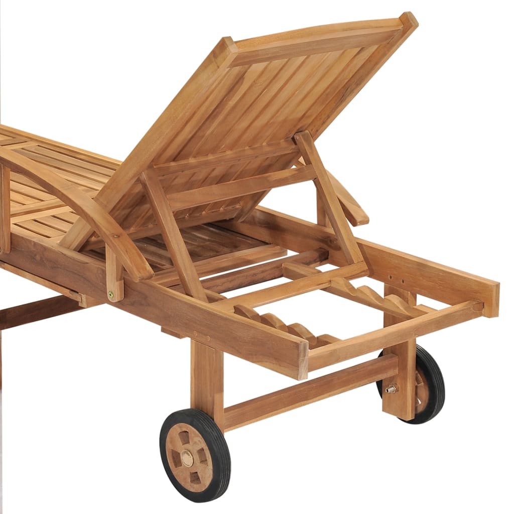 Chaise Longue Bois De Teck Solide