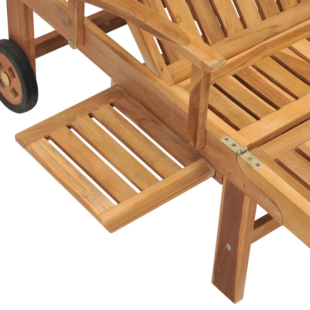 Chaise Longue Bois De Teck Solide