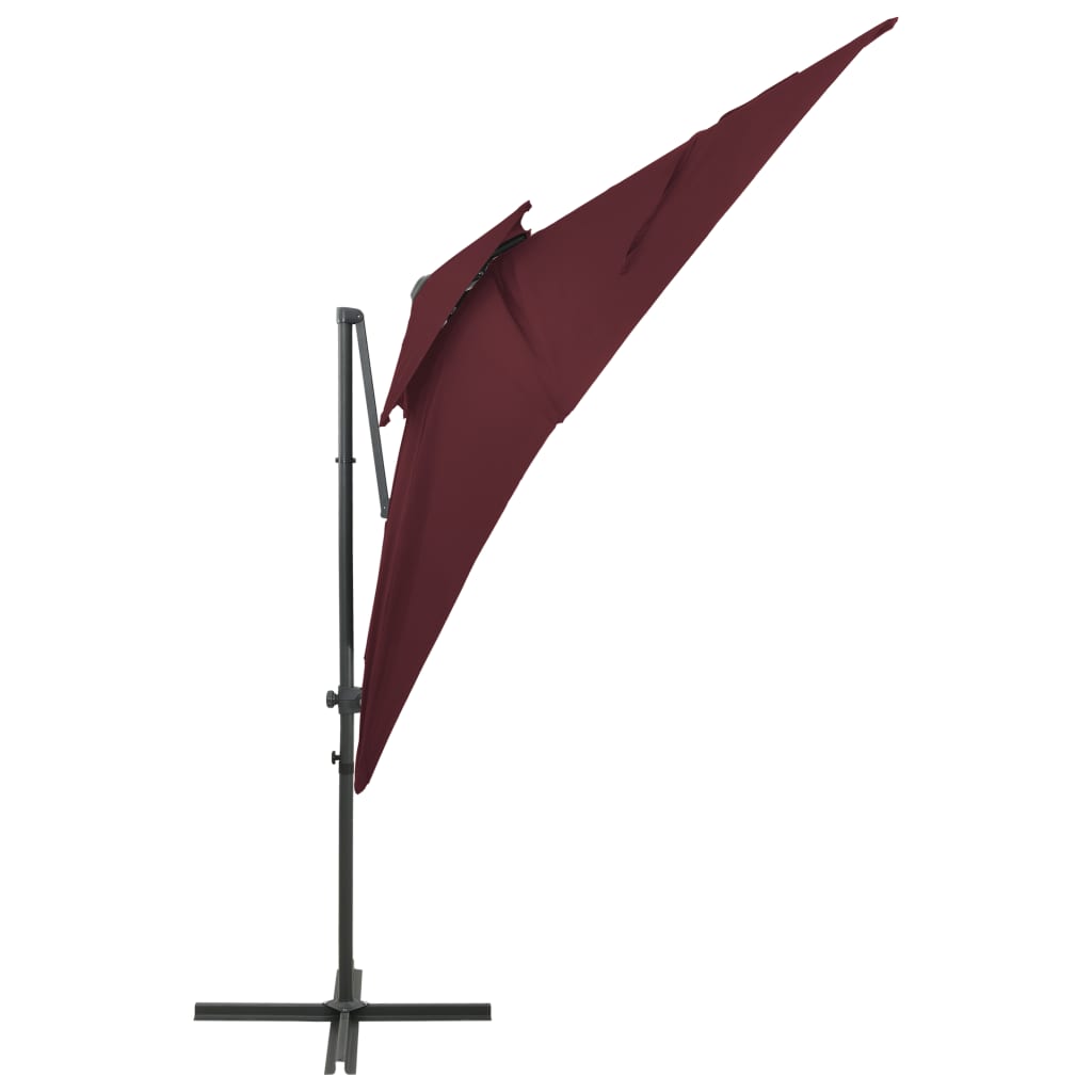 Parasol De Jardin En Porte-À-Faux À Double Toit