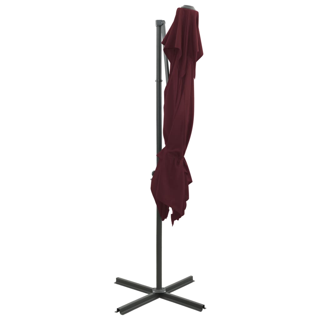Parasol De Jardin En Porte-À-Faux À Double Toit