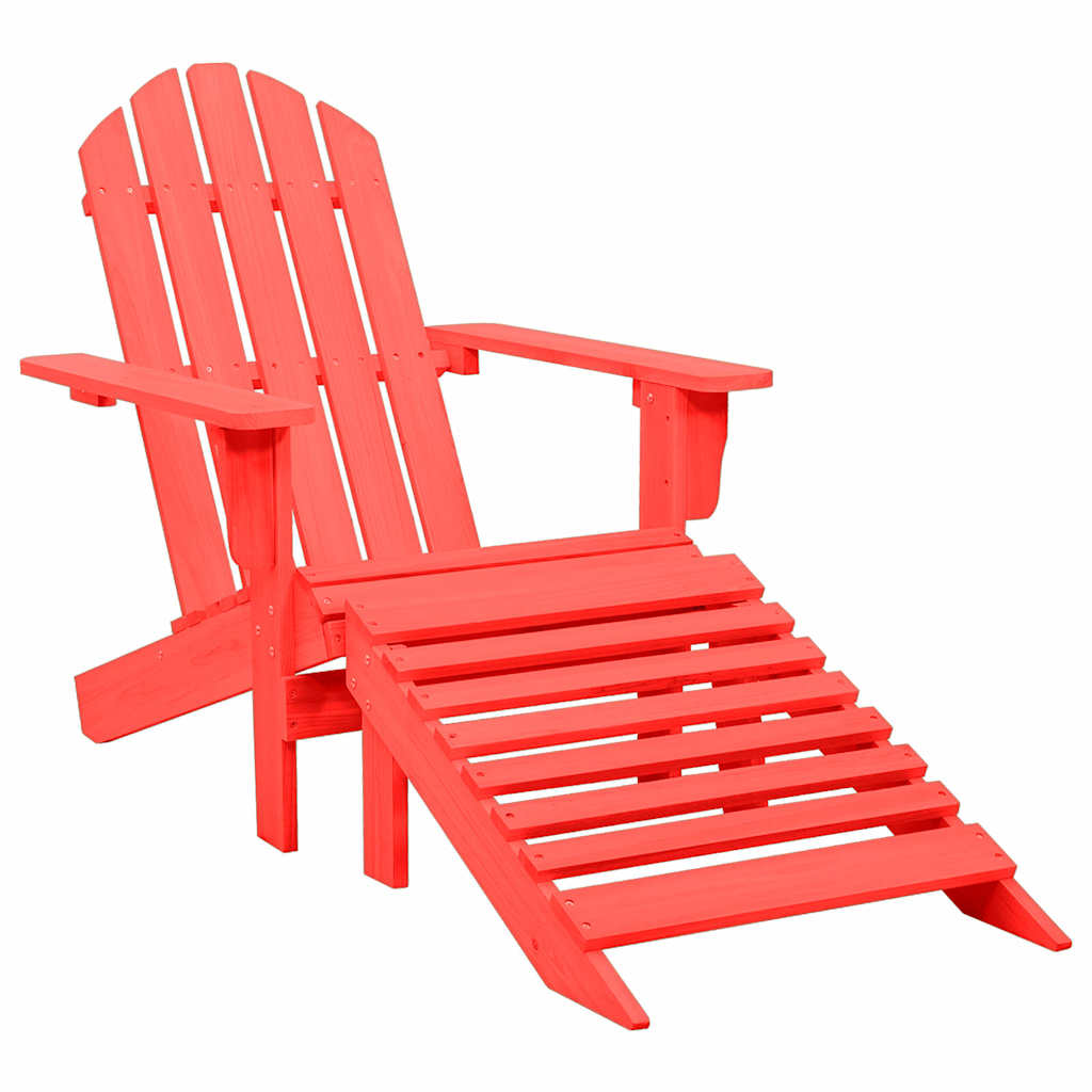 Chaise De Jardin Avec Pouf Bois