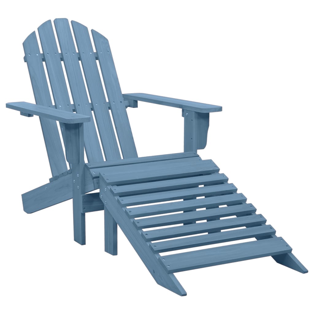 Chaise De Jardin Avec Pouf Bois