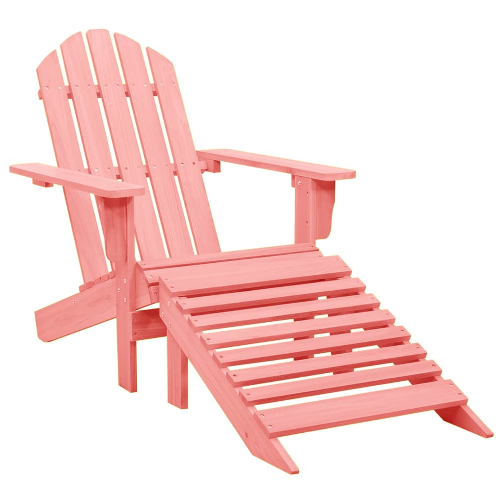 Chaise De Jardin Avec Pouf Bois