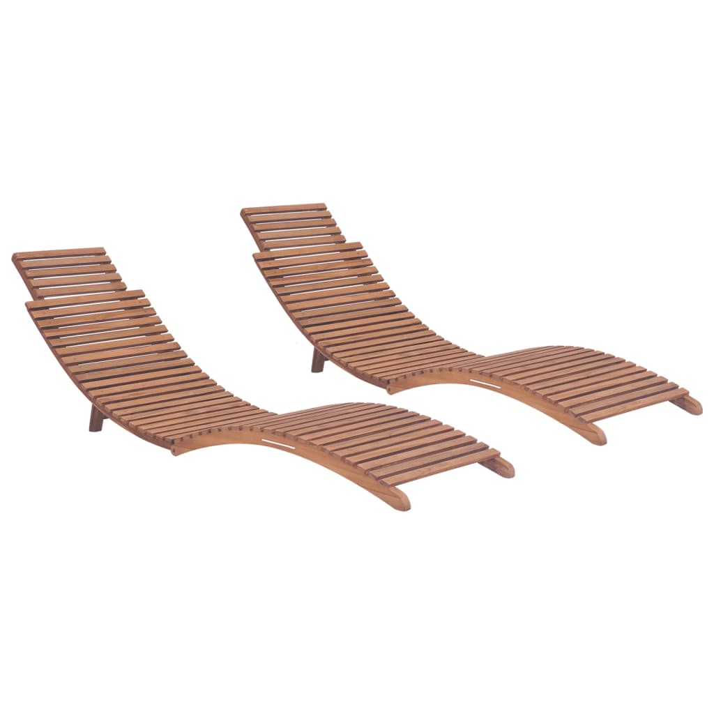Chaise Longue Pliable Avec Table Bois De Teck Solide