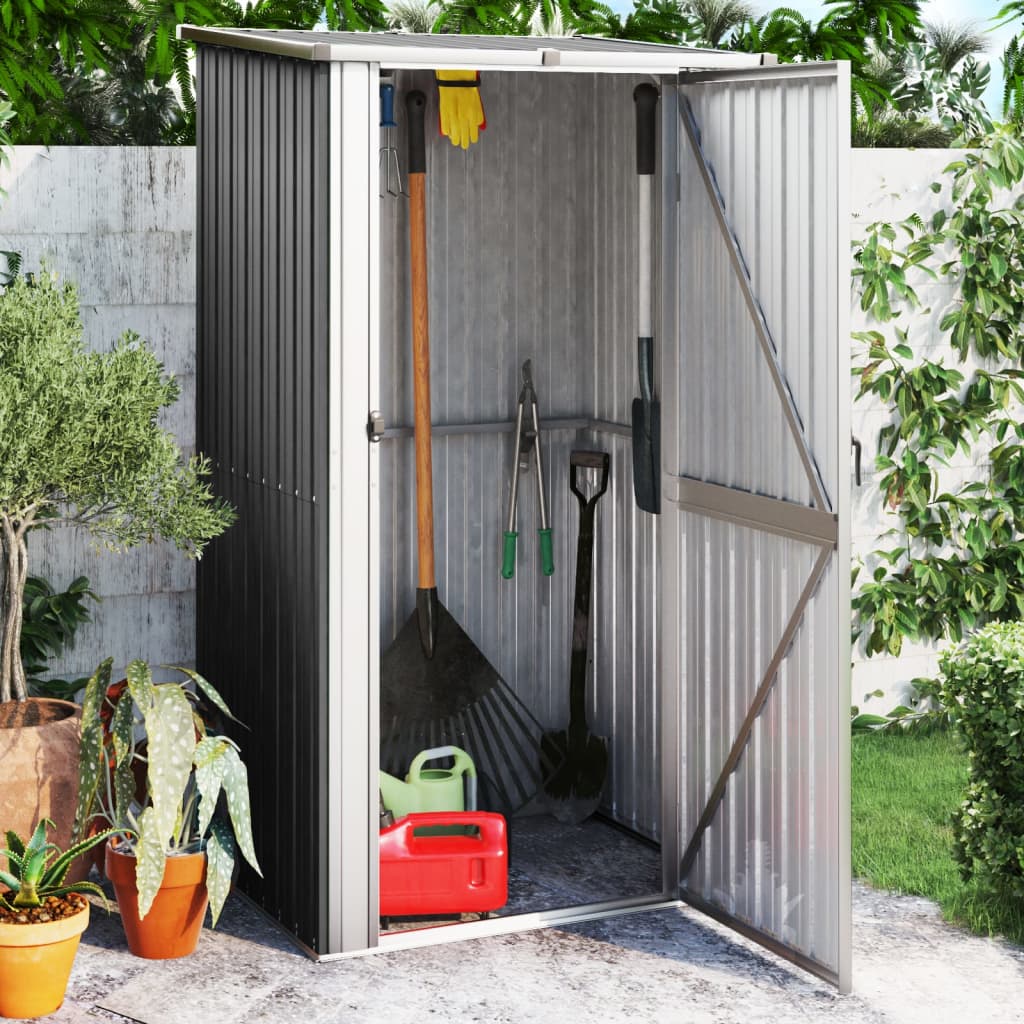 Abri De Jardin 118,5X97X209,5 Cm Acier Galvanisé