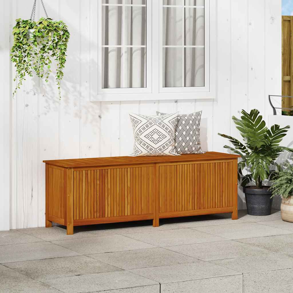 Boîte De Rangement De Jardin Bois D'acacia Solide