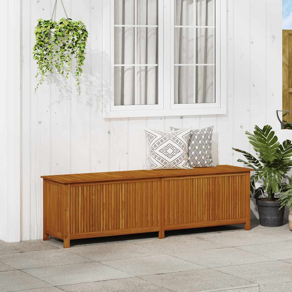 Boîte De Rangement De Jardin Bois D'acacia Solide