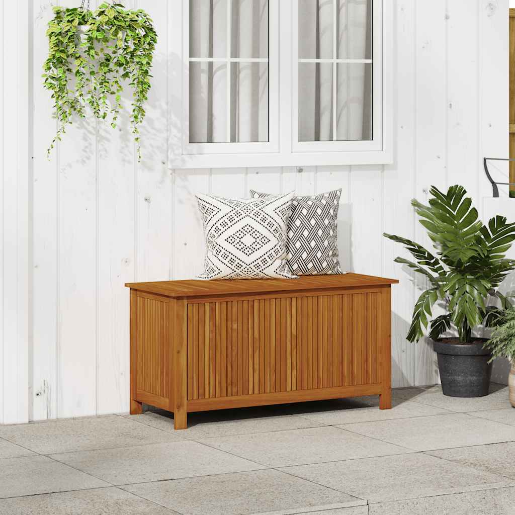 Boîte De Rangement De Jardin Bois D'acacia Solide