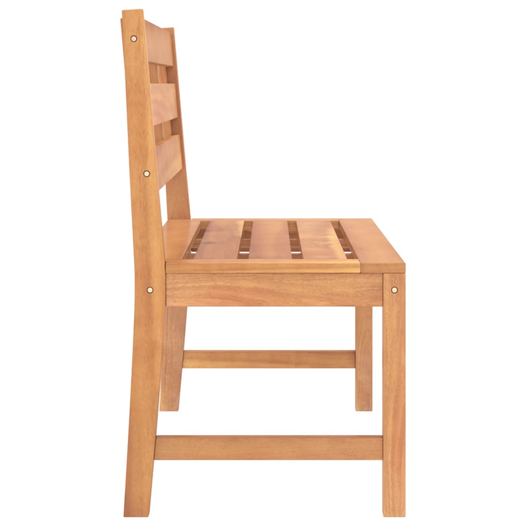 Banc De Jardin 114 Cm Bois De Teck Solide