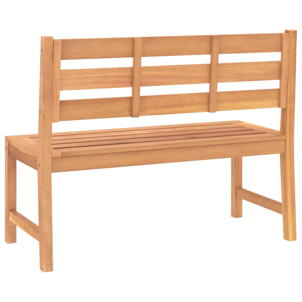 Banc De Jardin 114 Cm Bois De Teck Solide