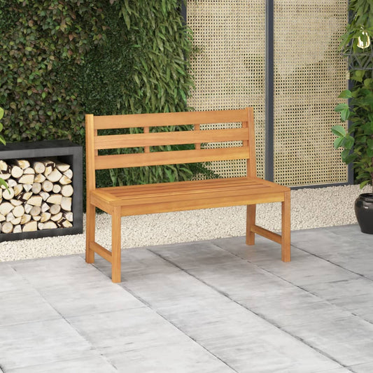 Banc De Jardin 114 Cm Bois De Teck Solide