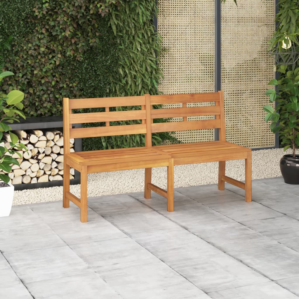 Banc De Jardin 114 Cm Bois De Teck Solide