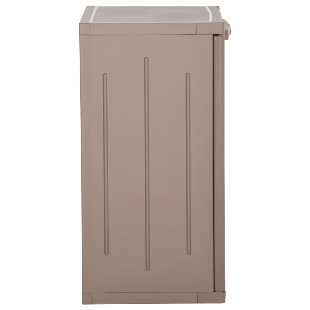 Armoire De Rangement Jardin 65X45X88Cm Pp Aspect De Bois Marron