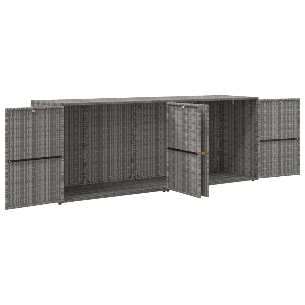 Armoire De Rangement Jardin 198X55,5X80 Cm Résine Tressée