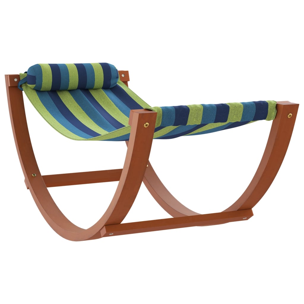 Hamac À Bascule Pour Enfants Bleu Et Tissu