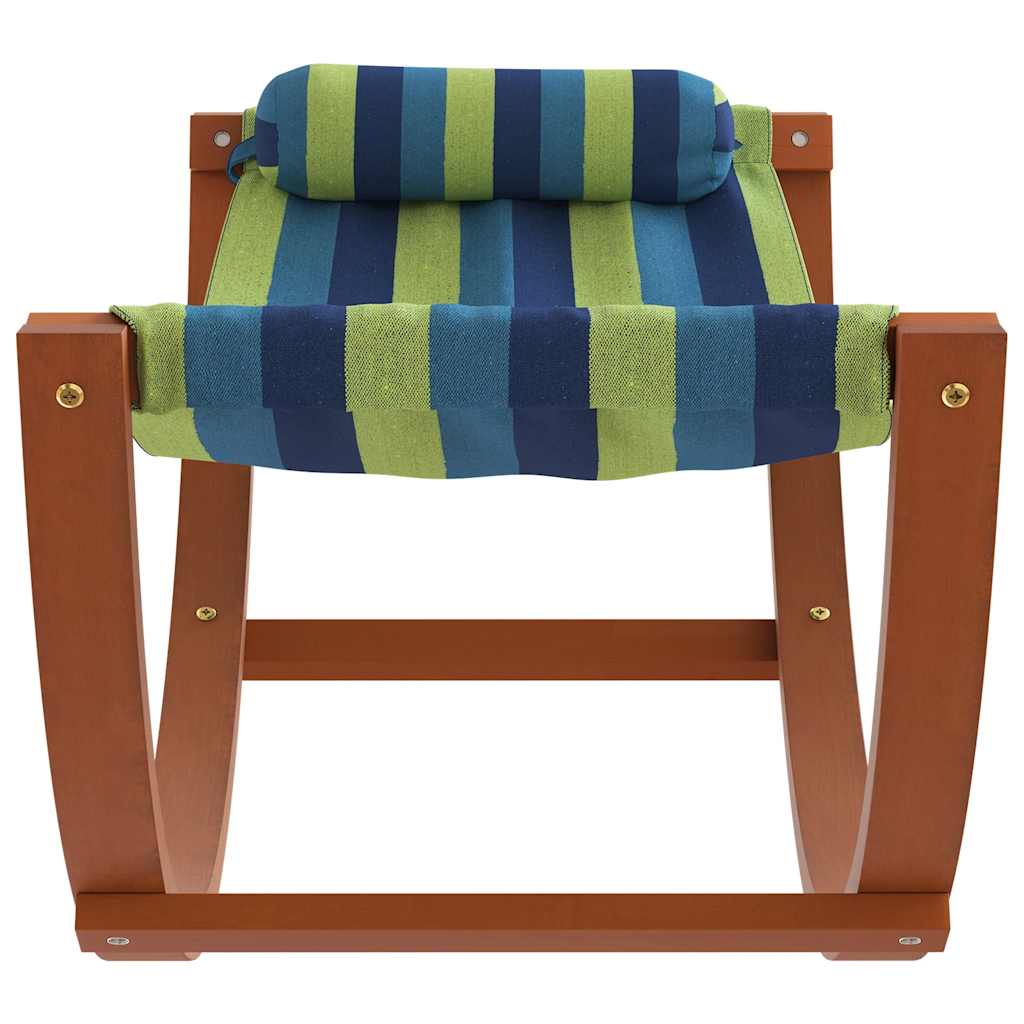 Hamac À Bascule Pour Enfants Bleu Et Tissu