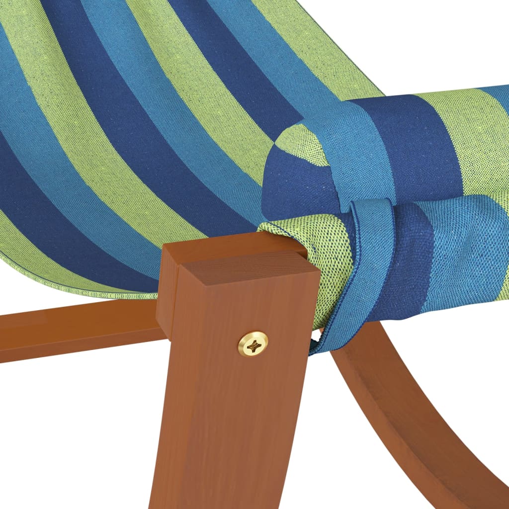 Hamac À Bascule Pour Enfants Bleu Et Tissu