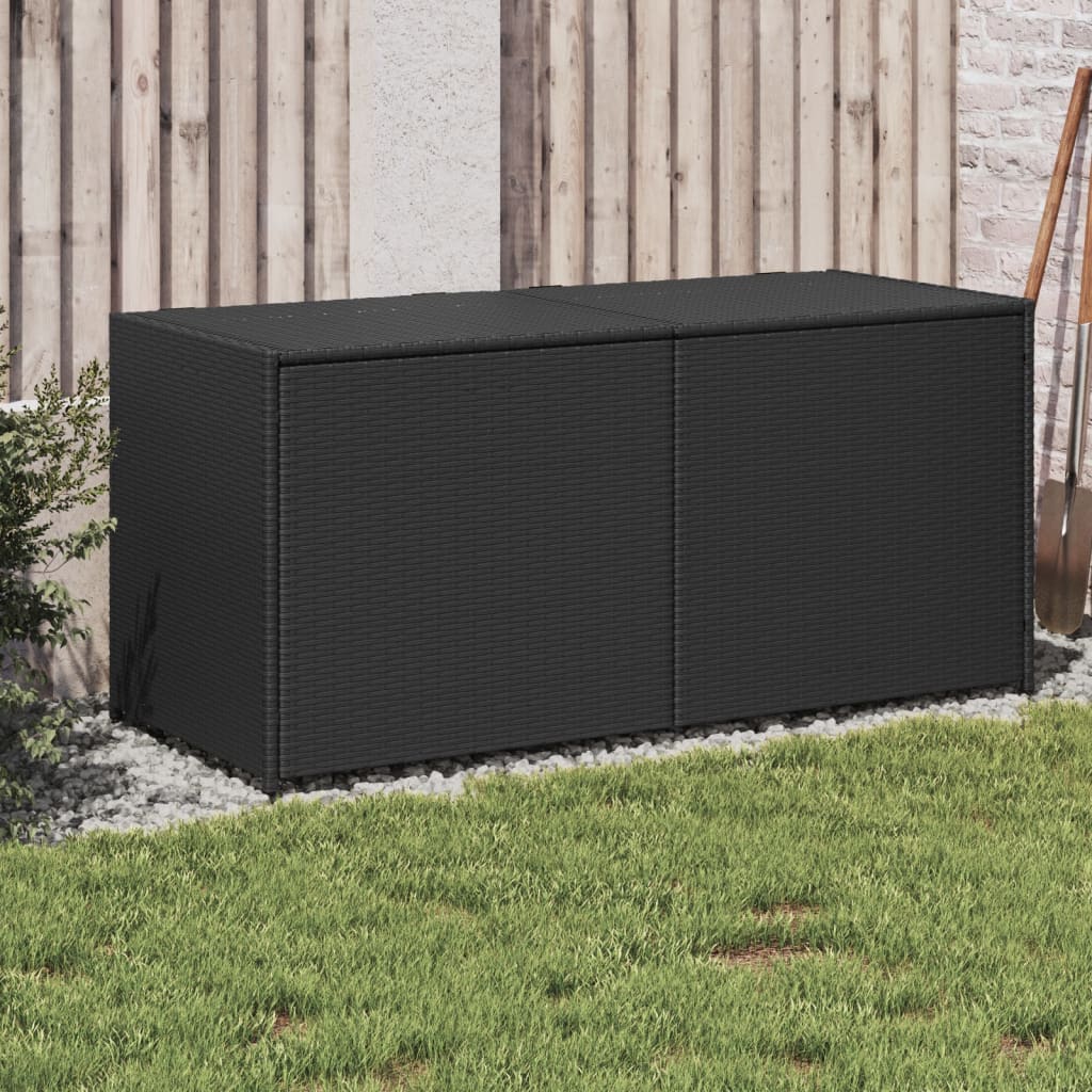 Boîte De Rangement De Jardin Mélange Beige 291L Résine Tressée