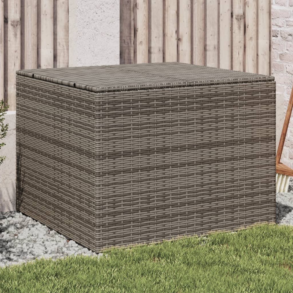 Boîte De Rangement De Jardin Mélange Beige 291L Résine Tressée