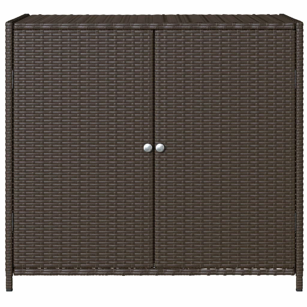 Armoire De Rangement De Jardin 83X45X76Cm Résine Tressée