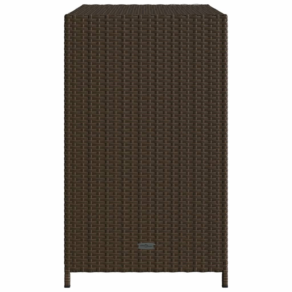 Armoire De Rangement De Jardin 83X45X76Cm Résine Tressée