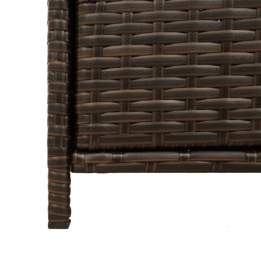 Armoire De Rangement De Jardin 83X45X76Cm Résine Tressée