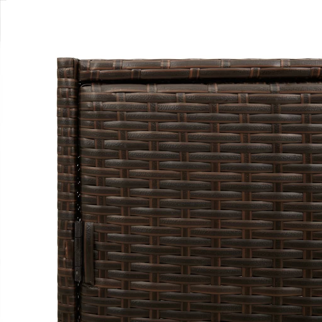 Armoire De Rangement De Jardin 83X45X76Cm Résine Tressée