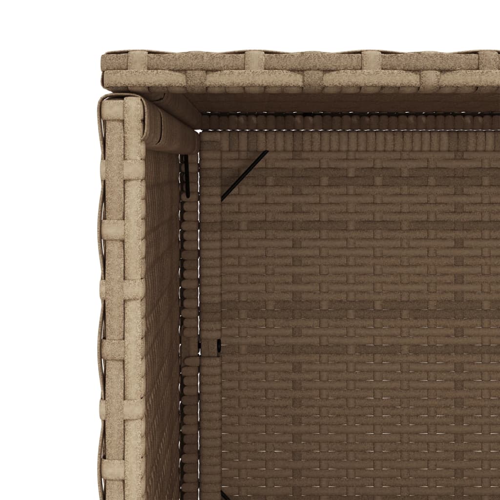 Armoire De Rangement De Jardin 50X55X115Cm Résine Tressée