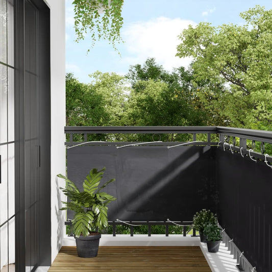 Écran De Balcon 100% Polyester Oxford Anthracite