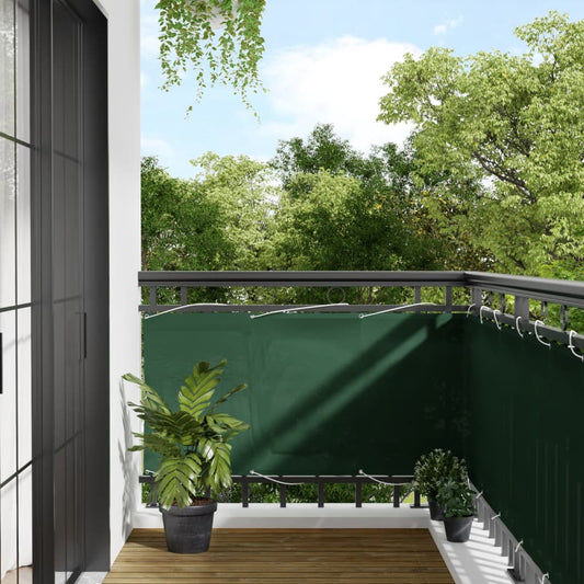 Écran De Balcon 100% Polyester Oxford Vert Foncé