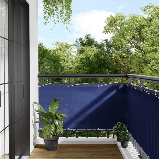 Écran De Balcon 100% Polyester Oxford Bleu