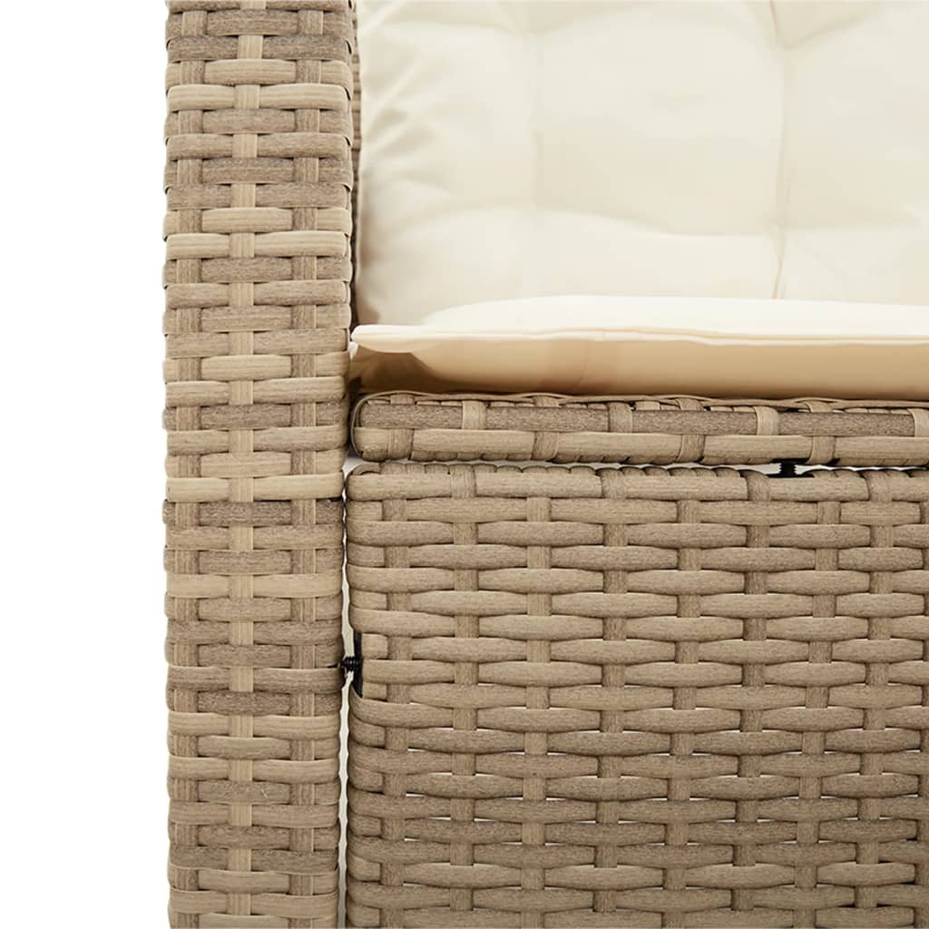 Canapé De Jardin Avec Table Et Coussins En Forme De L Beige