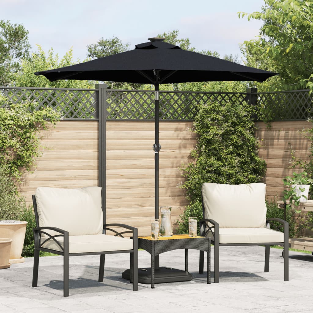 Parasol De Jardin Avec Mât En Acier 225X225X212 Cm