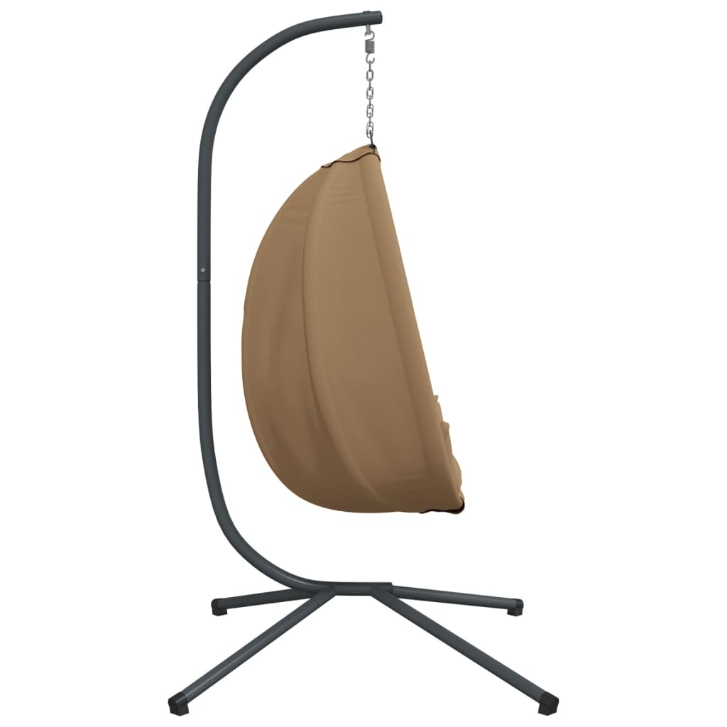 Chaise Suspendue En Forme D'œuf Et Support Tissu Et Acier