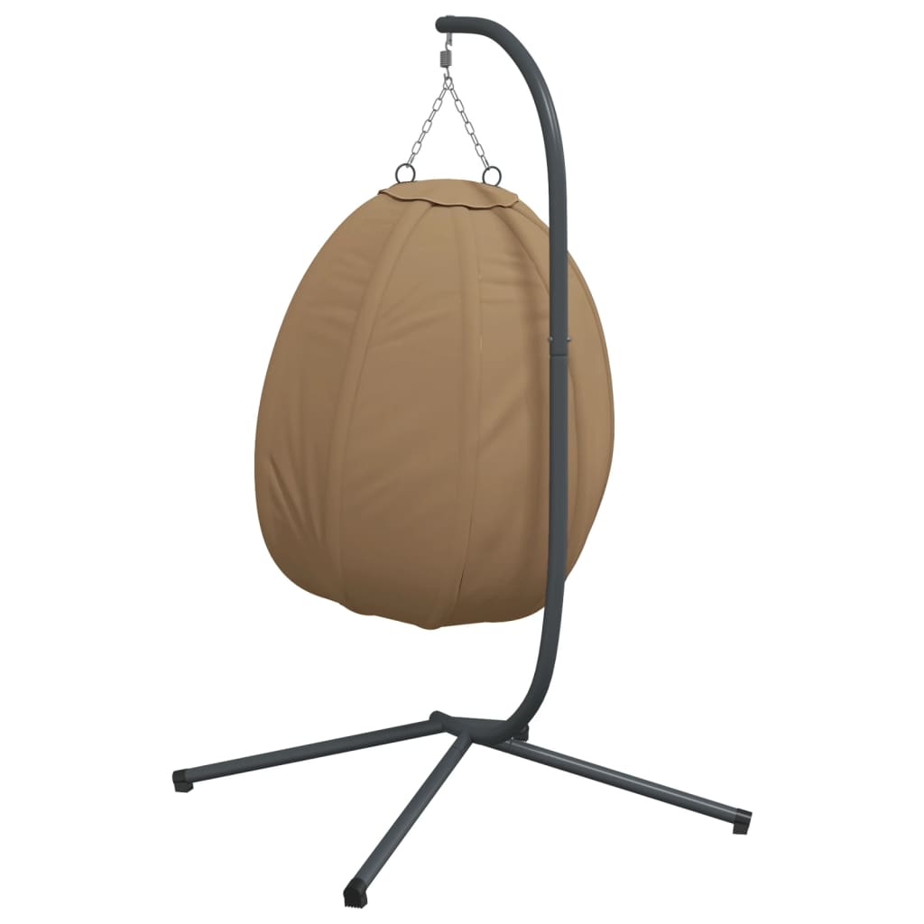 Chaise Suspendue En Forme D'œuf Et Support Tissu Et Acier