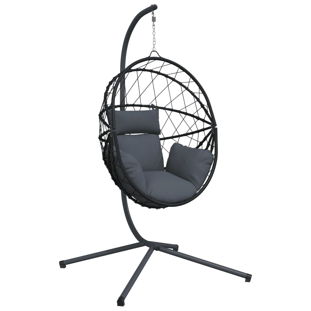 Chaise Suspendue En Forme D'œuf Avec Support