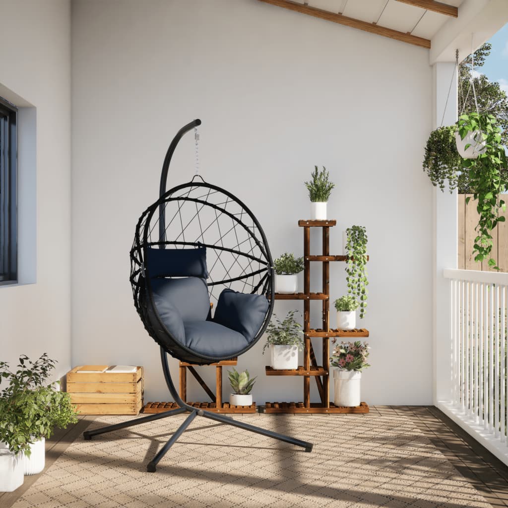 Chaise Suspendue En Forme D'œuf Avec Support