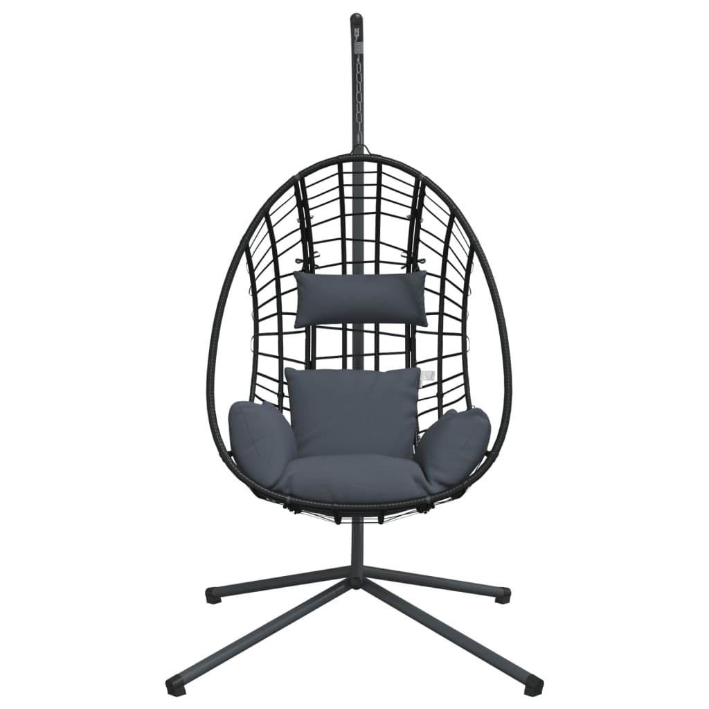 Chaise Suspendue Œuf Support Rotin Et Acier