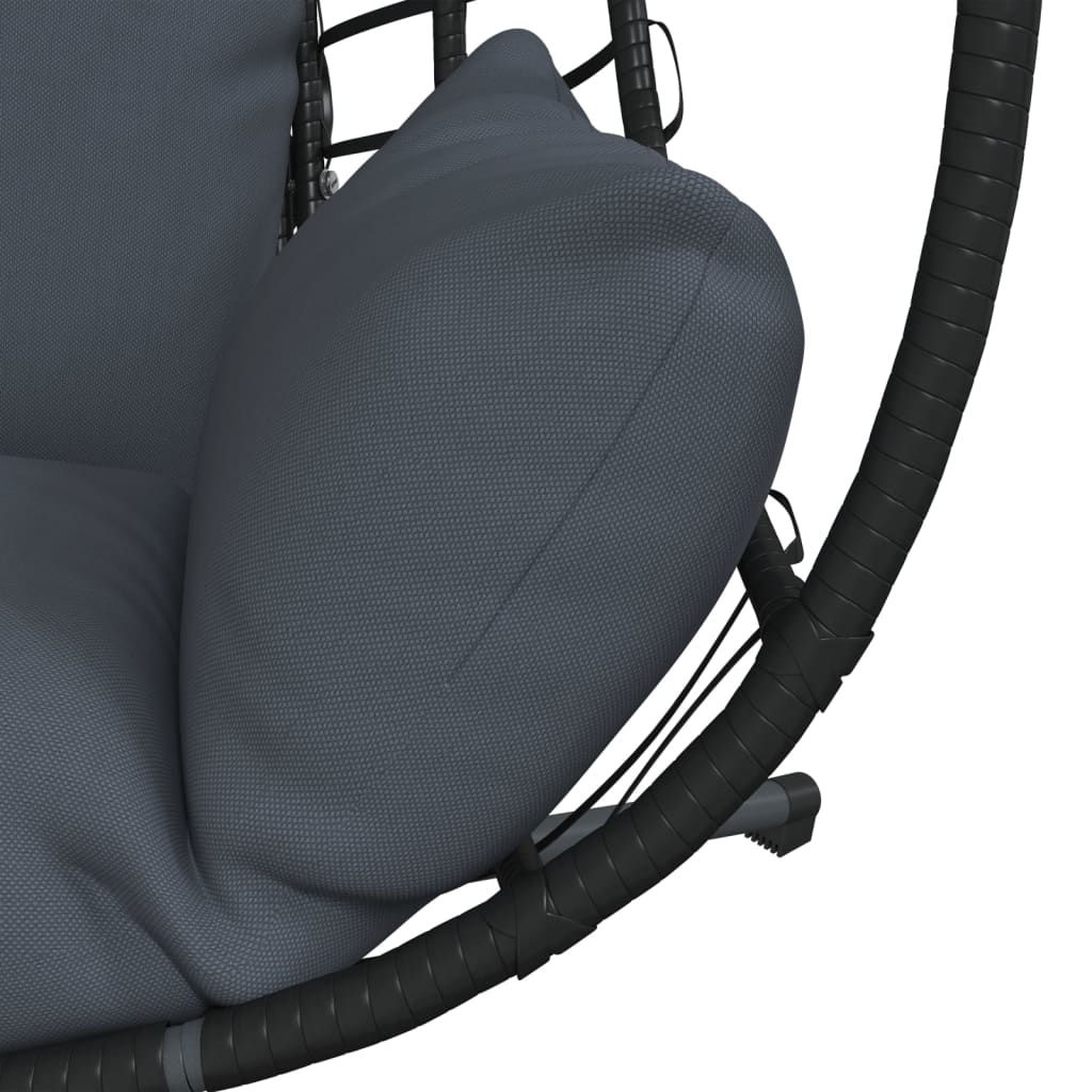 Chaise Suspendue Œuf Support Rotin Et Acier
