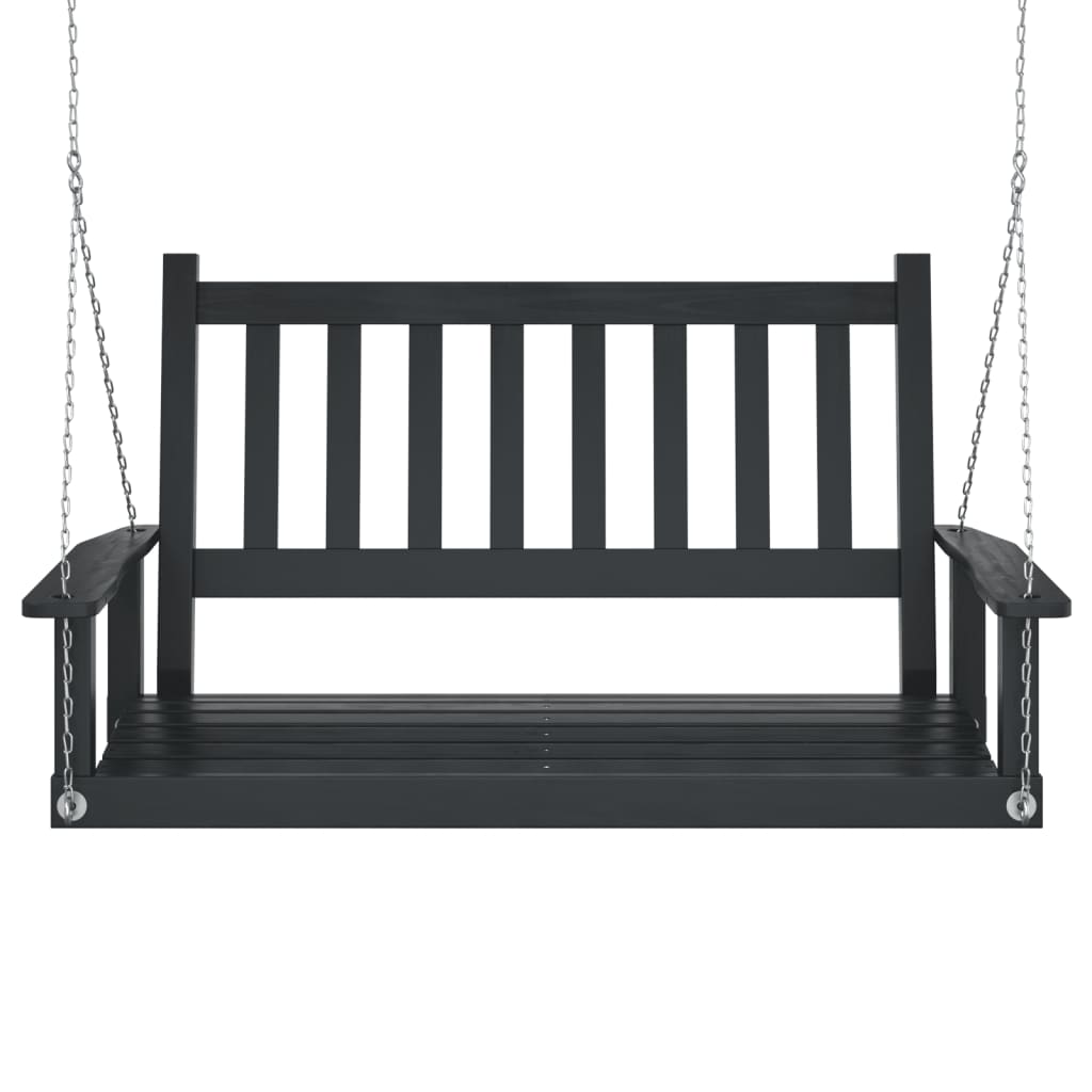 Banc De Balançoire De Jardin Chaînes En Métal Bois Massif Sapin