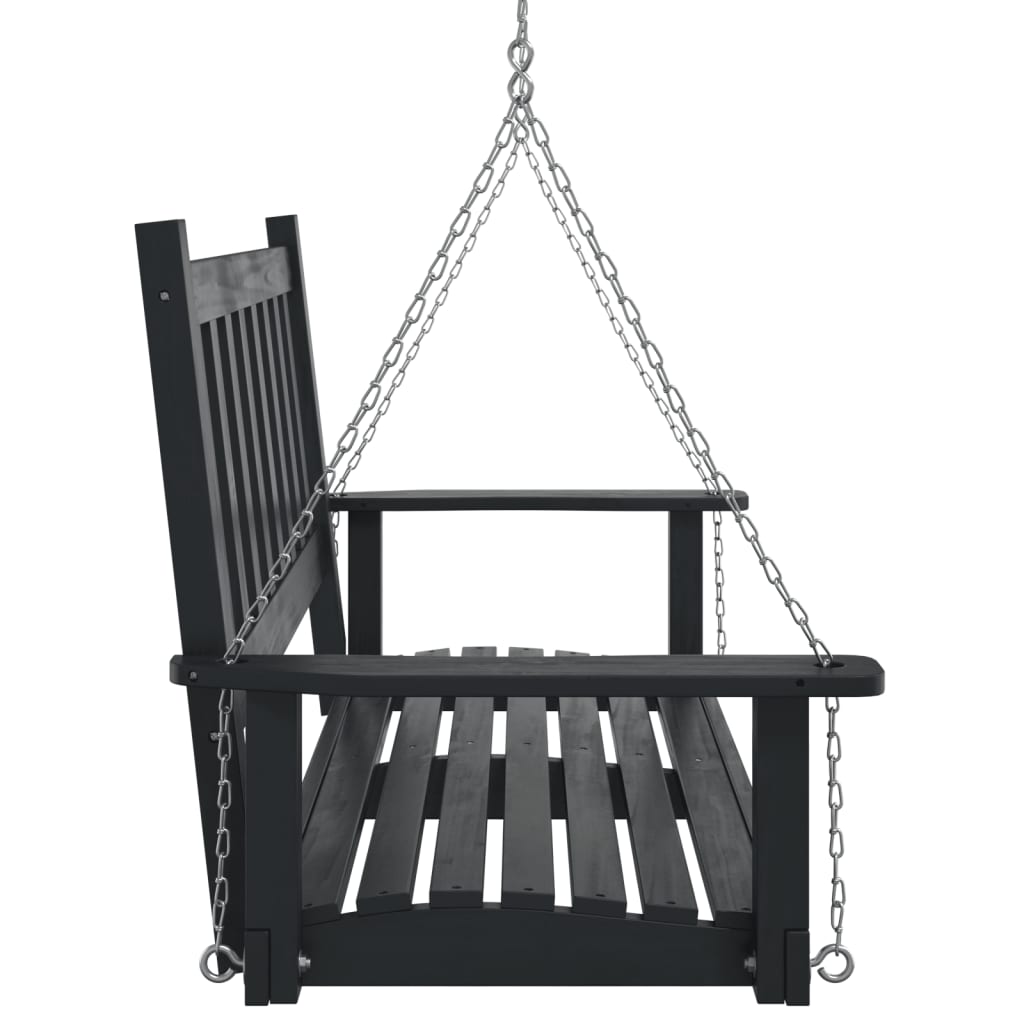 Banc De Balançoire De Jardin Chaînes En Métal Bois Massif Sapin